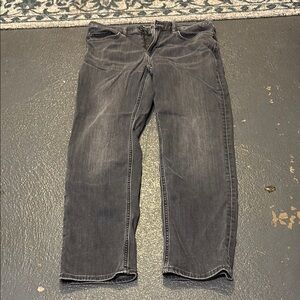 Banana Republic Gray Relaxed Fit Jeans with Natural Fading